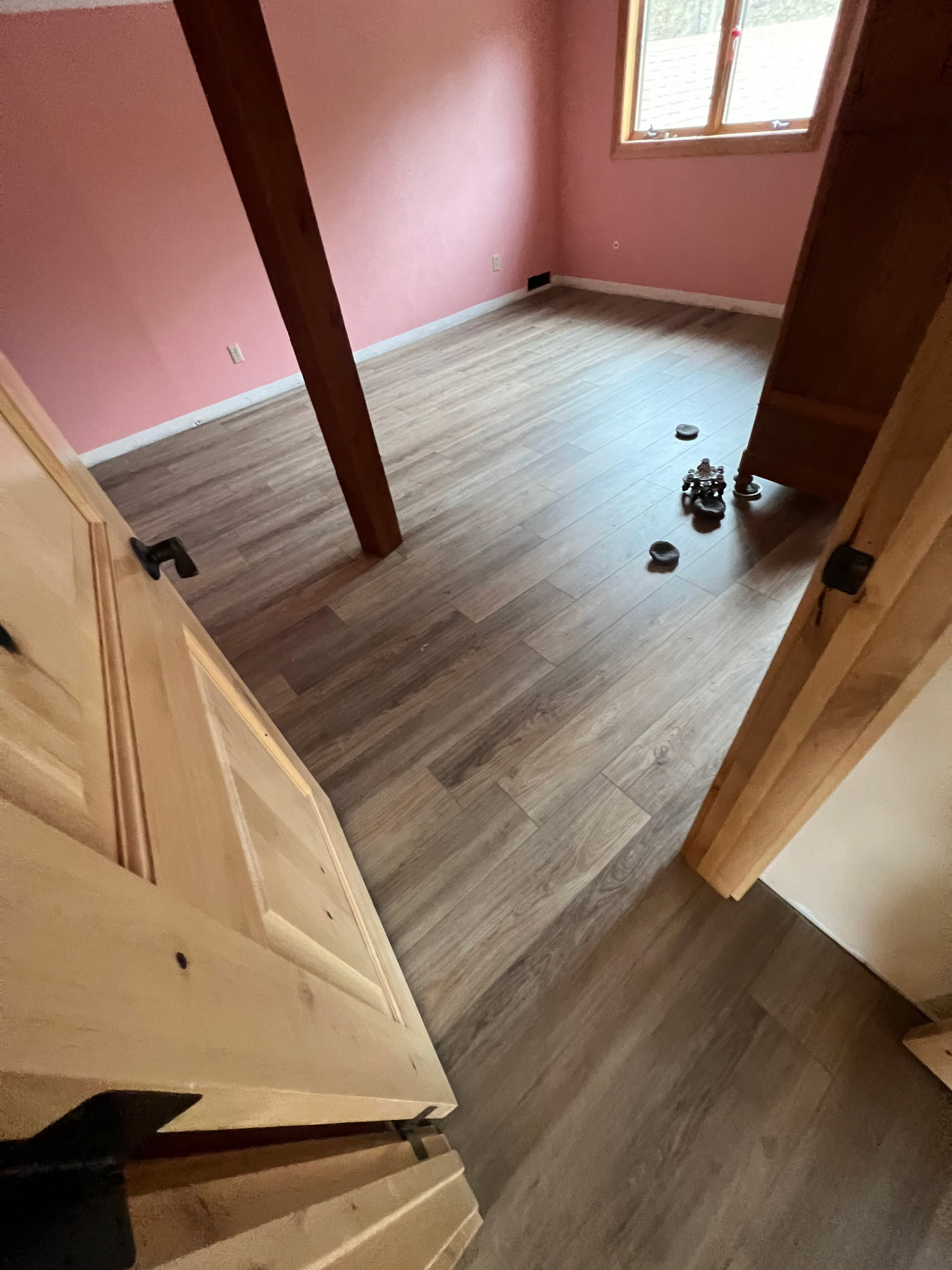 CoreTec Flooring - Staircase Area with Seamless Transition